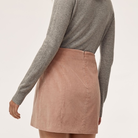 Aritzia Sunday Best Navy Lyra Corduroy Mini A-Line Skirt - Size 8 - Picture 14 of 15